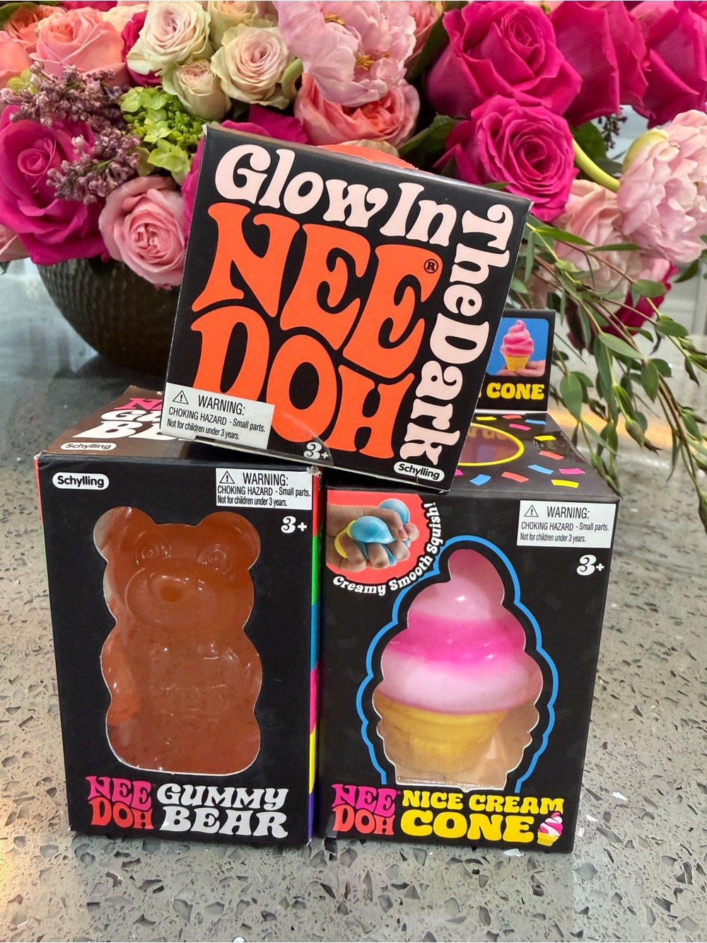 *BRAND NEW* SCHYLLING - NEEDOHS- TEDDY BEAR, ICE CREAM, GLOW IN THE DARK